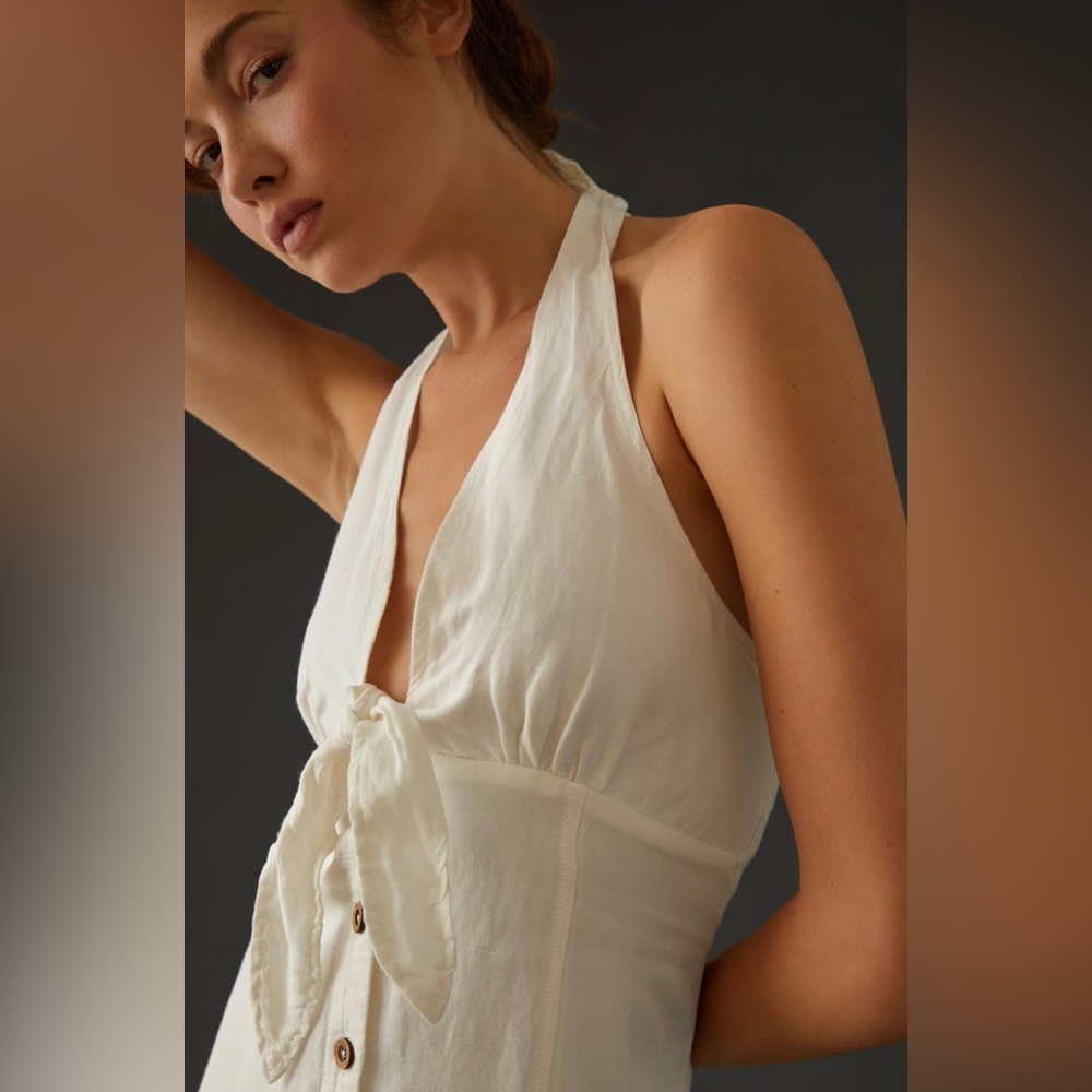 Anthropologie Maeve Halter Slim Mini Dress - Picture 4 of 14